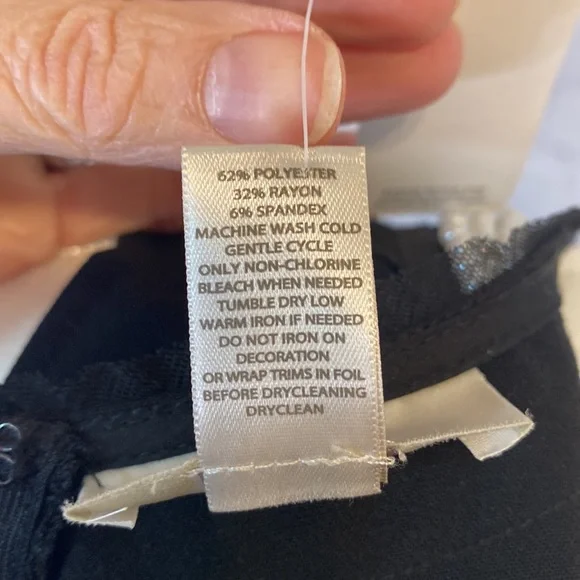 NEW Gorgeous Loft “Little Black Dress” w 3 rows of pearls around the neck NWT - Picture 7 of 8